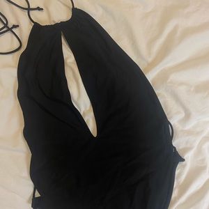 MOTEL ONE PIECE BATHING SUIT HALTER